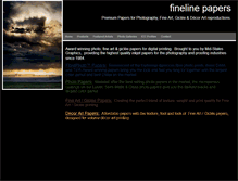 Tablet Screenshot of finelinepapers.com